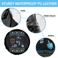 Hanukkah Cat Lover Gifts Spare Tire Cover Happy Hanukkah Meowy Christmas - Wonder Print Shop