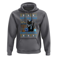 Hanukkah Cat Lover Gifts Hoodie Happy Hanukkah Meowy Christmas - Wonder Print Shop