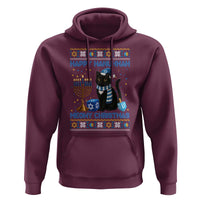 Hanukkah Cat Lover Gifts Hoodie Happy Hanukkah Meowy Christmas - Wonder Print Shop