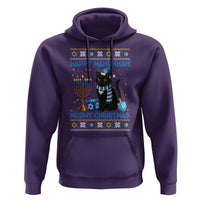 Hanukkah Cat Lover Gifts Hoodie Happy Hanukkah Meowy Christmas - Wonder Print Shop