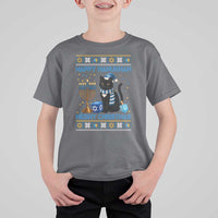 Hanukkah Cat Lover Gifts T Shirt For Kid Happy Hanukkah Meowy Christmas - Wonder Print Shop
