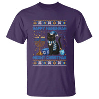 Hanukkah Cat Lover Gifts T Shirt Happy Hanukkah Meowy Christmas - Wonder Print Shop