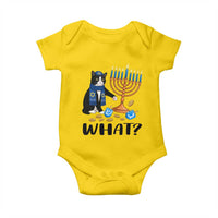Funny Black Cat Chaos Hanukkah Menorah Gift Baby Onesie - Wonder Print Shop
