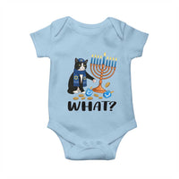 Funny Black Cat Chaos Hanukkah Menorah Gift Baby Onesie - Wonder Print Shop