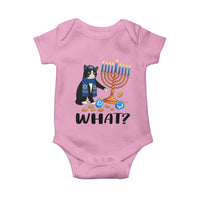 Funny Black Cat Chaos Hanukkah Menorah Gift Baby Onesie - Wonder Print Shop