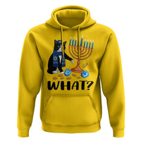 Funny Black Cat Chaos Hanukkah Menorah Gift Hoodie - Wonder Print Shop