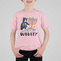 Funny Black Cat Chaos Hanukkah Menorah Gift T Shirt For Kid - Wonder Print Shop