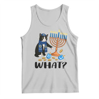 Funny Black Cat Chaos Hanukkah Menorah Gift Tank Top - Wonder Print Shop