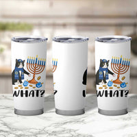 Funny Black Cat Chaos Hanukkah Menorah Gift Tumbler Cup - Wonder Print Shop