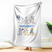 Hanukkat Throw Blanket Funny Cats Hanukkah Festival Of Lights Gift - Wonder Print Shop