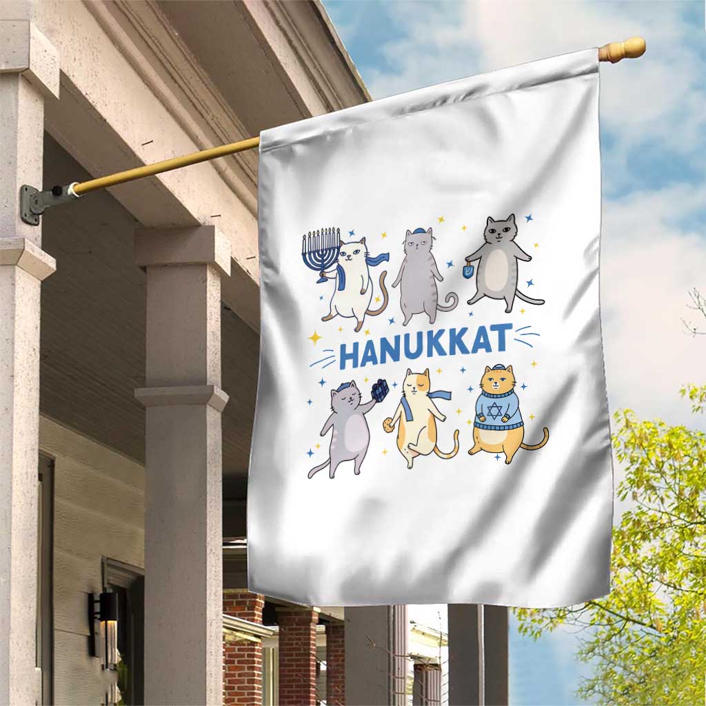 Hanukkat Garden Flag Funny Cats Hanukkah Festival Of Lights Gift - Wonder Print Shop