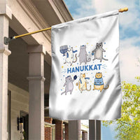 Hanukkat Garden Flag Funny Cats Hanukkah Festival Of Lights Gift - Wonder Print Shop