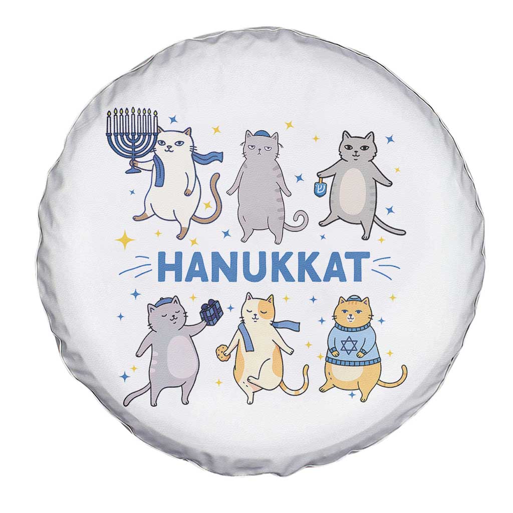 Hanukkat Spare Tire Cover Funny Cats Hanukkah Festival Of Lights Gift - Wonder Print Shop