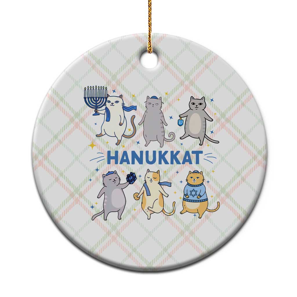 Hanukkat Ceramic Ornament Funny Cats Hanukkah Festival Of Lights Gift - Wonder Print Shop