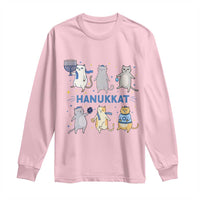 Hanukkat Long Sleeve Shirt Funny Cats Hanukkah Festival Of Lights Gift - Wonder Print Shop