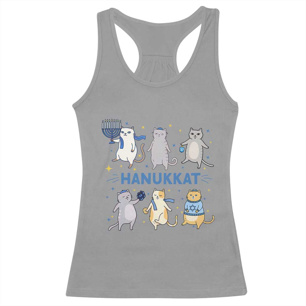 Hanukkat Racerback Tank Top Funny Cats Hanukkah Festival Of Lights Gift - Wonder Print Shop