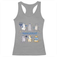Hanukkat Racerback Tank Top Funny Cats Hanukkah Festival Of Lights Gift - Wonder Print Shop