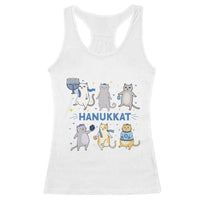 Hanukkat Racerback Tank Top Funny Cats Hanukkah Festival Of Lights Gift - Wonder Print Shop