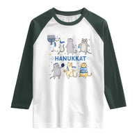 Hanukkat Raglan Shirt Funny Cats Hanukkah Festival Of Lights Gift - Wonder Print Shop