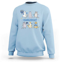 Hanukkat Sweatshirt Funny Cats Hanukkah Festival Of Lights Gift - Wonder Print Shop