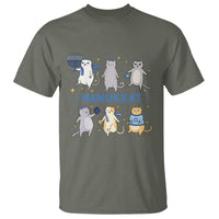 Hanukkat T Shirt Funny Cats Hanukkah Festival Of Lights Gift - Wonder Print Shop
