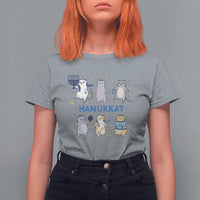Hanukkat T Shirt For Women Funny Cats Hanukkah Festival Of Lights Gift - Wonder Print Shop
