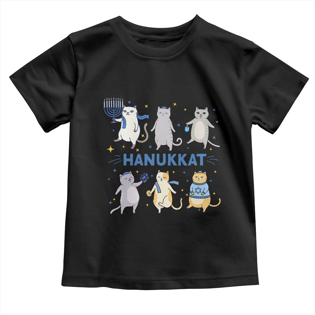 Hanukkat Toddler T Shirt Funny Cats Hanukkah Festival Of Lights Gift - Wonder Print Shop