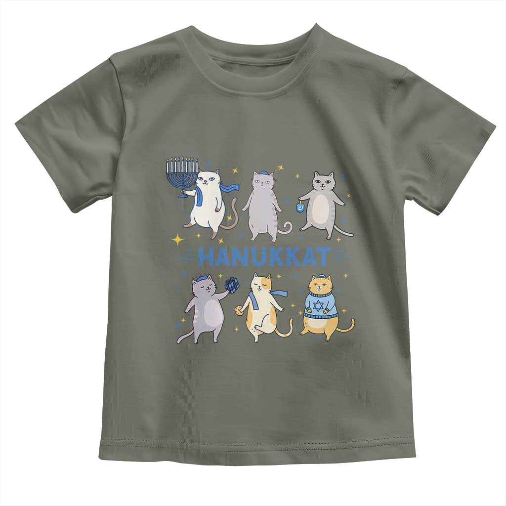 Hanukkat Toddler T Shirt Funny Cats Hanukkah Festival Of Lights Gift - Wonder Print Shop