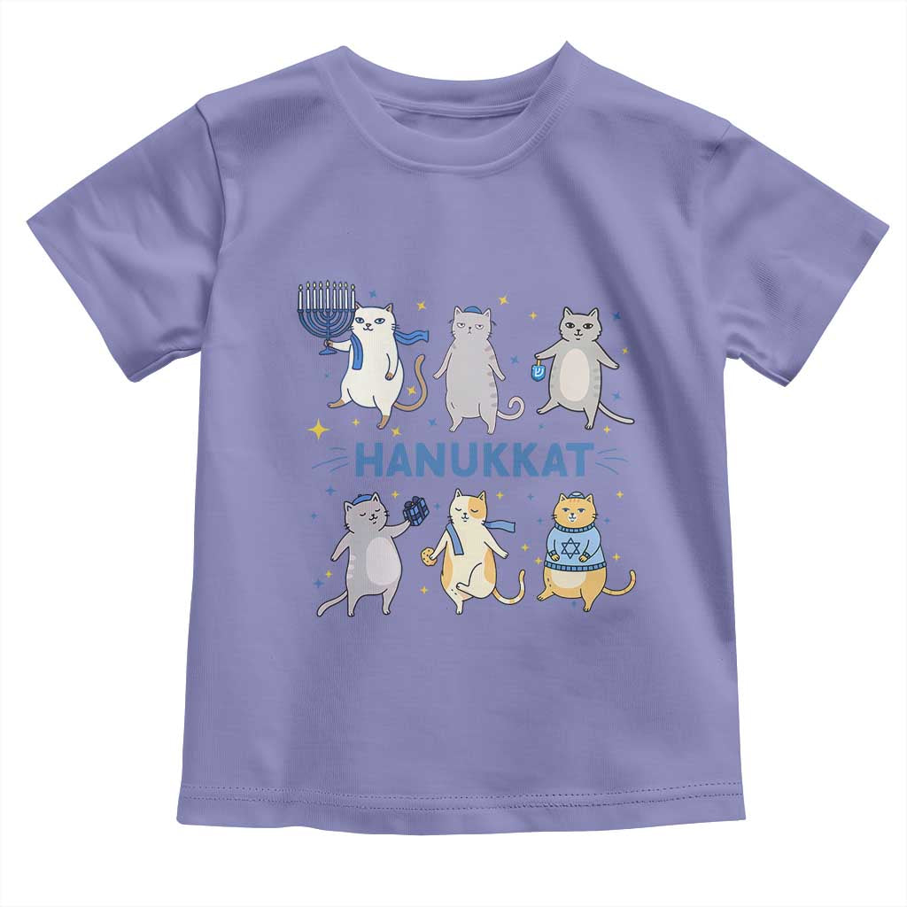 Hanukkat Toddler T Shirt Funny Cats Hanukkah Festival Of Lights Gift - Wonder Print Shop