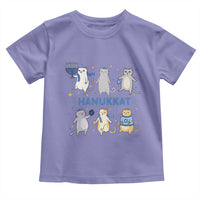 Hanukkat Toddler T Shirt Funny Cats Hanukkah Festival Of Lights Gift - Wonder Print Shop