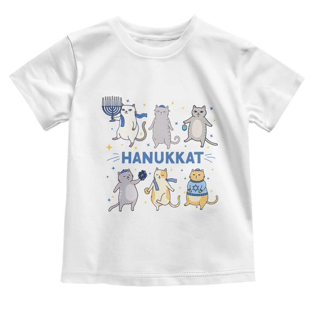 Hanukkat Toddler T Shirt Funny Cats Hanukkah Festival Of Lights Gift - Wonder Print Shop