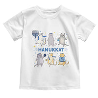 Hanukkat Toddler T Shirt Funny Cats Hanukkah Festival Of Lights Gift - Wonder Print Shop
