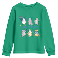 Hanukkat Youth Sweatshirt Funny Cats Hanukkah Festival Of Lights Gift - Wonder Print Shop
