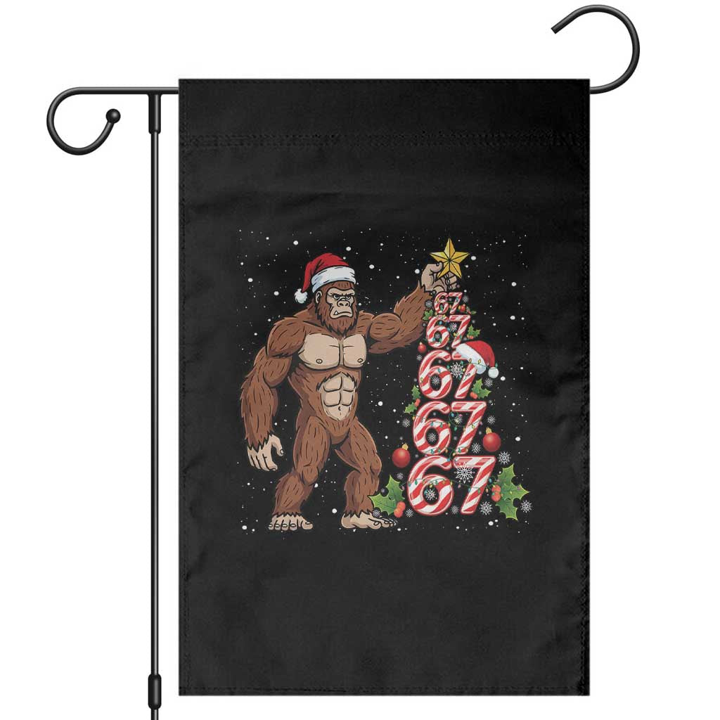 Bigfoot Christmas Tree 67 Garden Flag Holiday Six Seven Meme Brainrot Gift - Wonder Print Shop