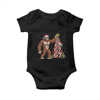 Bigfoot Christmas Tree 67 Baby Onesie Holiday Six Seven Meme Brainrot Gift - Wonder Print Shop