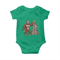 Bigfoot Christmas Tree 67 Baby Onesie Holiday Six Seven Meme Brainrot Gift - Wonder Print Shop