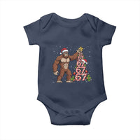 Bigfoot Christmas Tree 67 Baby Onesie Holiday Six Seven Meme Brainrot Gift - Wonder Print Shop