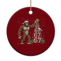 Bigfoot Christmas Tree 67 Ceramic Ornament Holiday Six Seven Meme Brainrot Gift - Wonder Print Shop