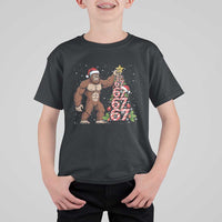 Bigfoot Christmas Tree 67 T Shirt For Kid Holiday Six Seven Meme Brainrot Gift - Wonder Print Shop
