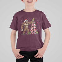 Bigfoot Christmas Tree 67 T Shirt For Kid Holiday Six Seven Meme Brainrot Gift - Wonder Print Shop