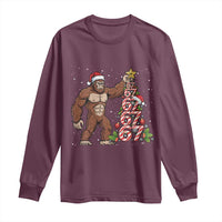 Bigfoot Christmas Tree 67 Long Sleeve Shirt Holiday Six Seven Meme Brainrot Gift - Wonder Print Shop