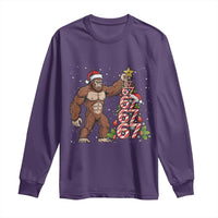 Bigfoot Christmas Tree 67 Long Sleeve Shirt Holiday Six Seven Meme Brainrot Gift - Wonder Print Shop