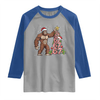 Bigfoot Christmas Tree 67 Raglan Shirt Holiday Six Seven Meme Brainrot Gift - Wonder Print Shop