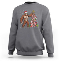 Bigfoot Christmas Tree 67 Sweatshirt Holiday Six Seven Meme Brainrot Gift - Wonder Print Shop