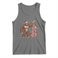 Bigfoot Christmas Tree 67 Tank Top Holiday Six Seven Meme Brainrot Gift - Wonder Print Shop