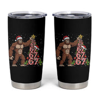 Bigfoot Christmas Tree 67 Tumbler Cup Holiday Six Seven Meme Brainrot Gift - Wonder Print Shop