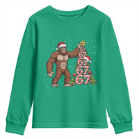 Bigfoot Christmas Tree 67 Youth Sweatshirt Holiday Six Seven Meme Brainrot Gift - Wonder Print Shop