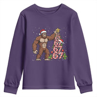 Bigfoot Christmas Tree 67 Youth Sweatshirt Holiday Six Seven Meme Brainrot Gift - Wonder Print Shop