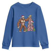 Bigfoot Christmas Tree 67 Youth Sweatshirt Holiday Six Seven Meme Brainrot Gift - Wonder Print Shop