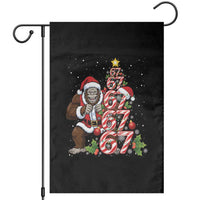 Trending Six Seven Meme Bigfoot Christmas Tree Garden Flag Holiday Gift - Wonder Print Shop
